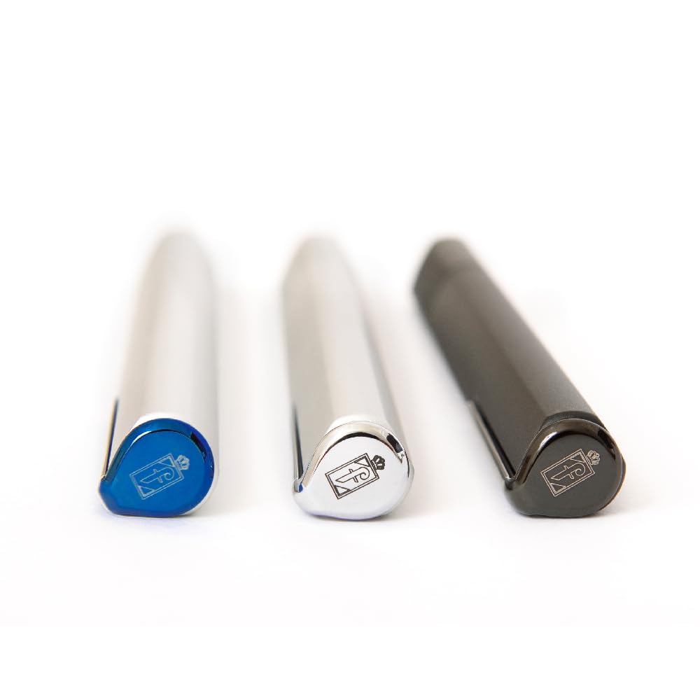 Pininfarina PF ONE Ballpoint Pen - Blue & Silver Luxury Writing Instrument for Business, Gifts & Elegant Signatures