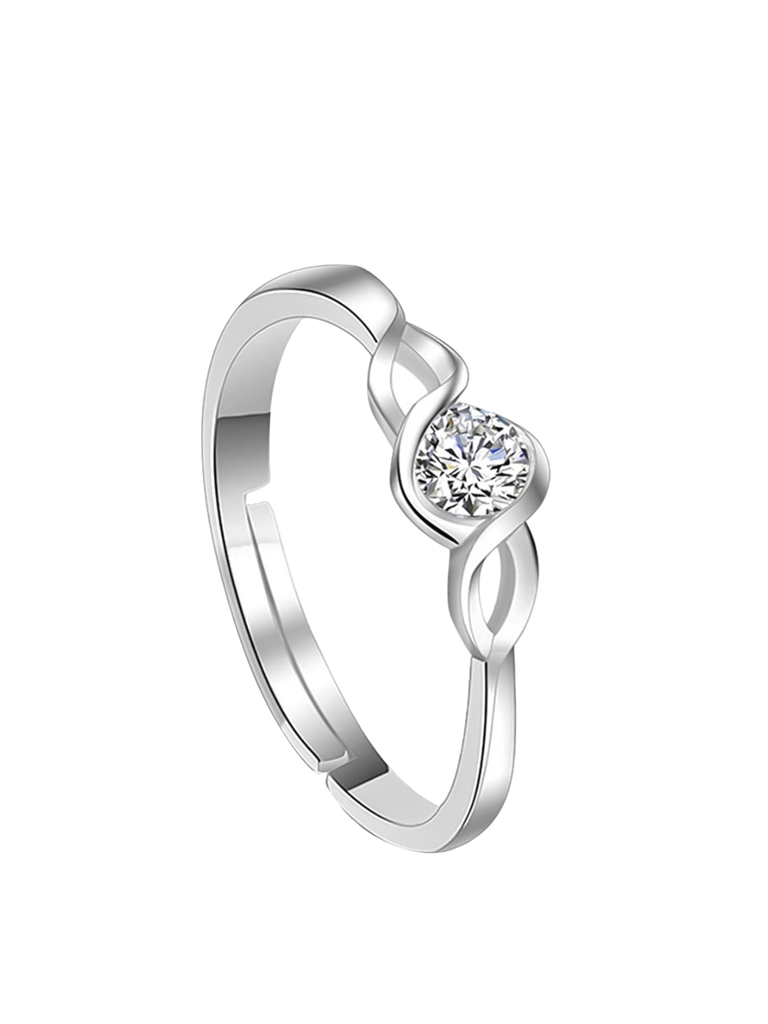 Valentine's Day Rose Ring for Women - Adjustable Silver Ring with Red Velvet Rose in Gift Box | Romantic Jewelry Gift for Girlfriend, Wife, Her | Perfect for Anniversary, Birthday, Valentine's Day Gifts | Elegant & Meaningful Present for Special Occasions