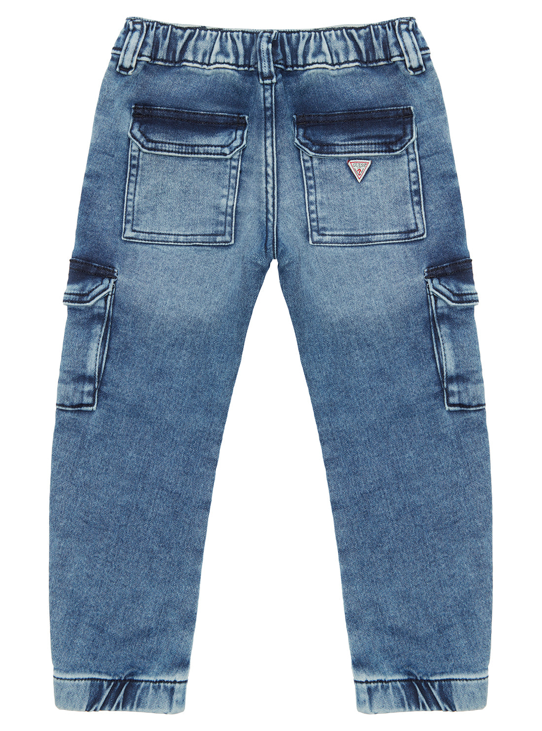 Blue Denim Cargo Pants for Men - Stretch Comfort Fit with Multiple Pockets | Perfect for Outdoor Adventures, Work & Casual Wear