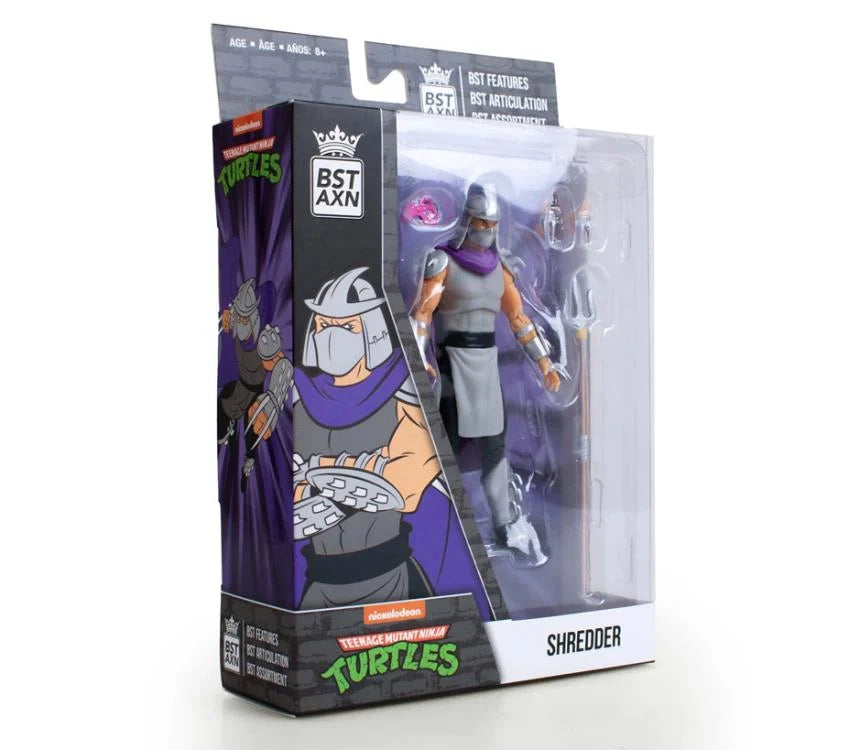 Teenage Mutant Ninja Turtles BST AXN Shredder Action Figure - Collectible TMNT Villain Toy for Kids & Adults - Perfect for Display, Play & TMNT Fans Collections