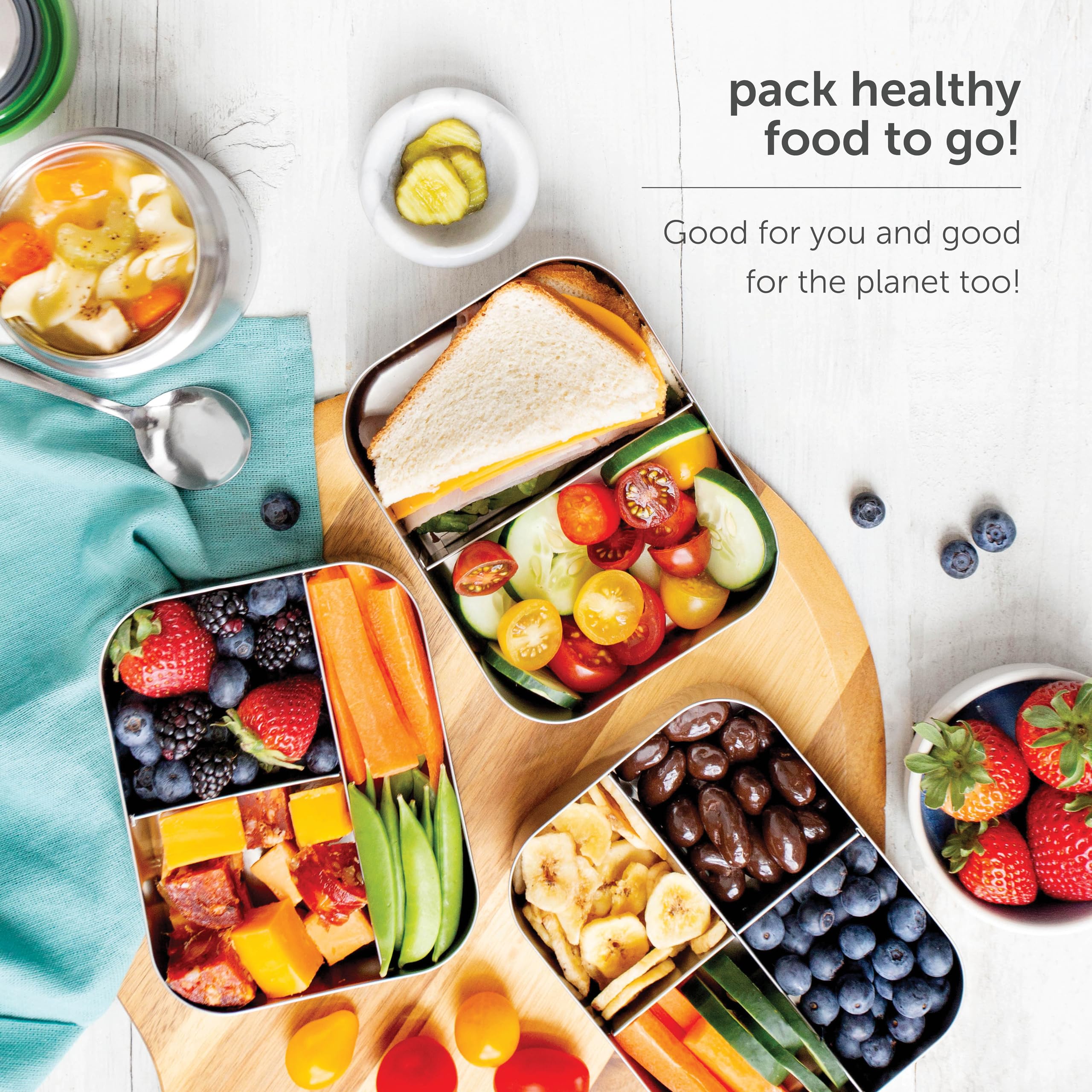 LunchBots 2.5 oz Stainless Steel Condiment Containers with Silicone Lid - Perfect for Salad Dressings, Dips, Sauces & Snacks | Leak-Proof, BPA-Free | Fits Lunch Boxes & Bento Boxes (Set of 2, Purple) | Ideal for Picnics, School Lunches & On-the-Go Meals