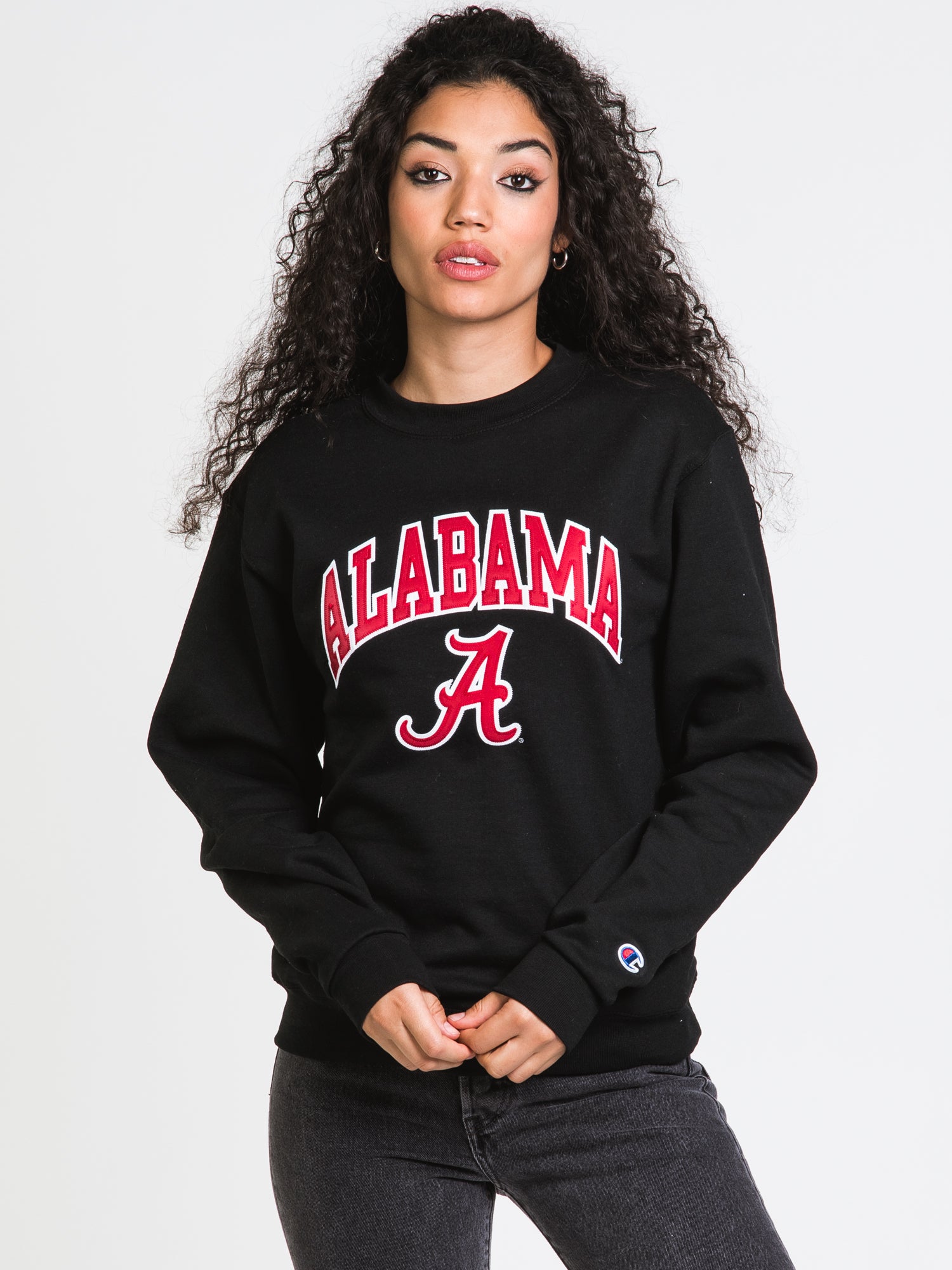 Champion Eco Powerblend Alabama Crew Sweatshirt - Soft & Comfortable Cotton Blend for Men & Women - Perfect for Casual Wear, Gym, and Outdoor Activities