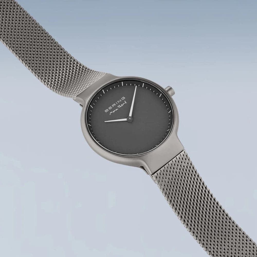 Bering Max Rene Black Dial Men's Watch with Mesh Strap - Model 15531 377 - Perfect for Business, Casual & Formal Occasions