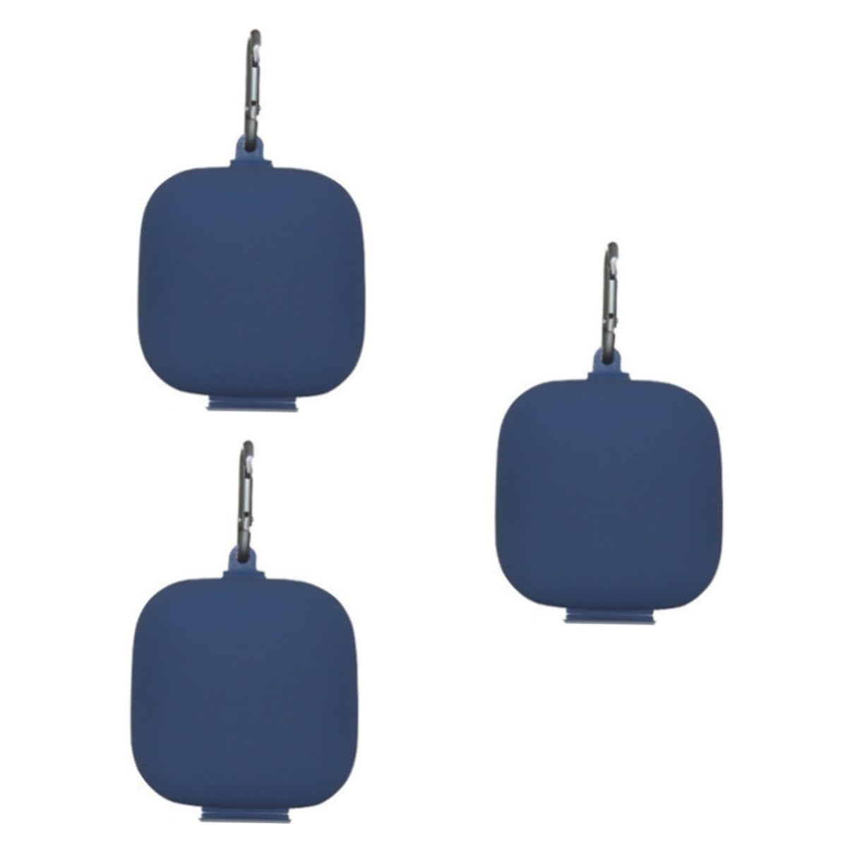 Mikikit 3-Pack Metal Buckle Silicone Headset Cover Case for Pro Earbuds - Scratch & Impact Resistant Protection - Perfect for Gym, Travel & Daily Use