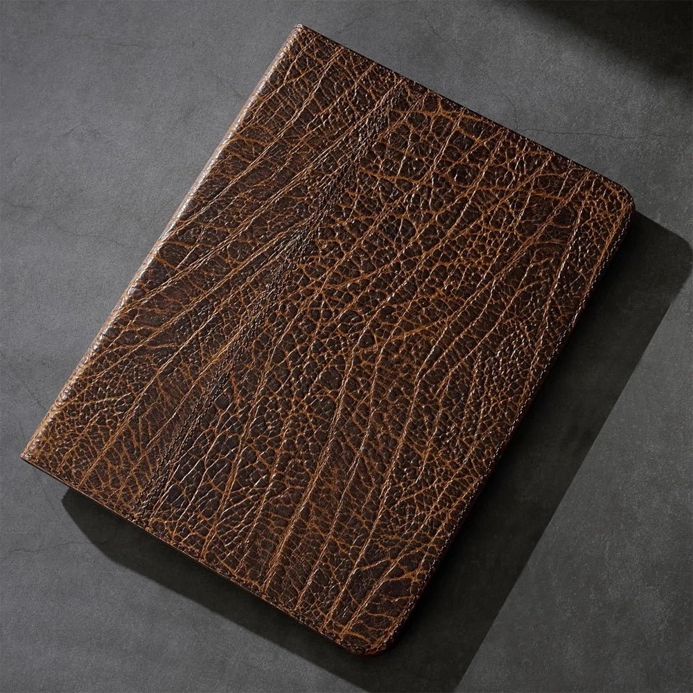 Premium Genuine Leather iPad Case - Slim & Protective Cover for iPad Pro/Air/Mini - Perfect for Work, Travel & Everyday Use