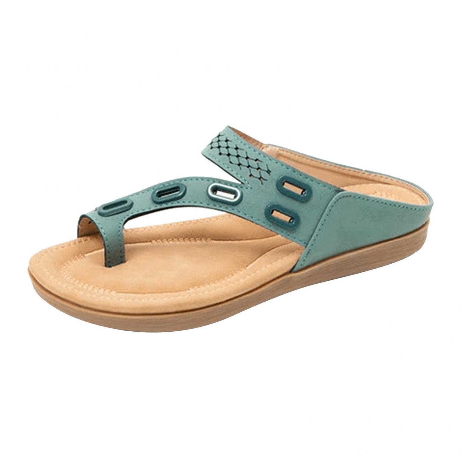 SEAOPEN Women's Comfortable Flip Flops with Arch Support - Strappy Summer Sandals for Walking, Beach, Pool & Outdoor Activities