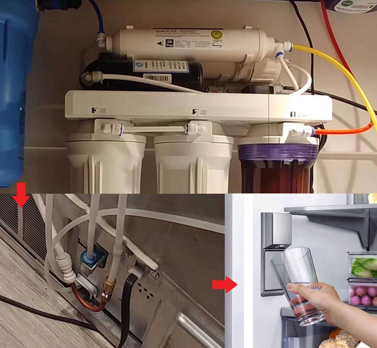 49.2Ft Refrigerator Water Line Kit with Ice Maker Connector - 1/4