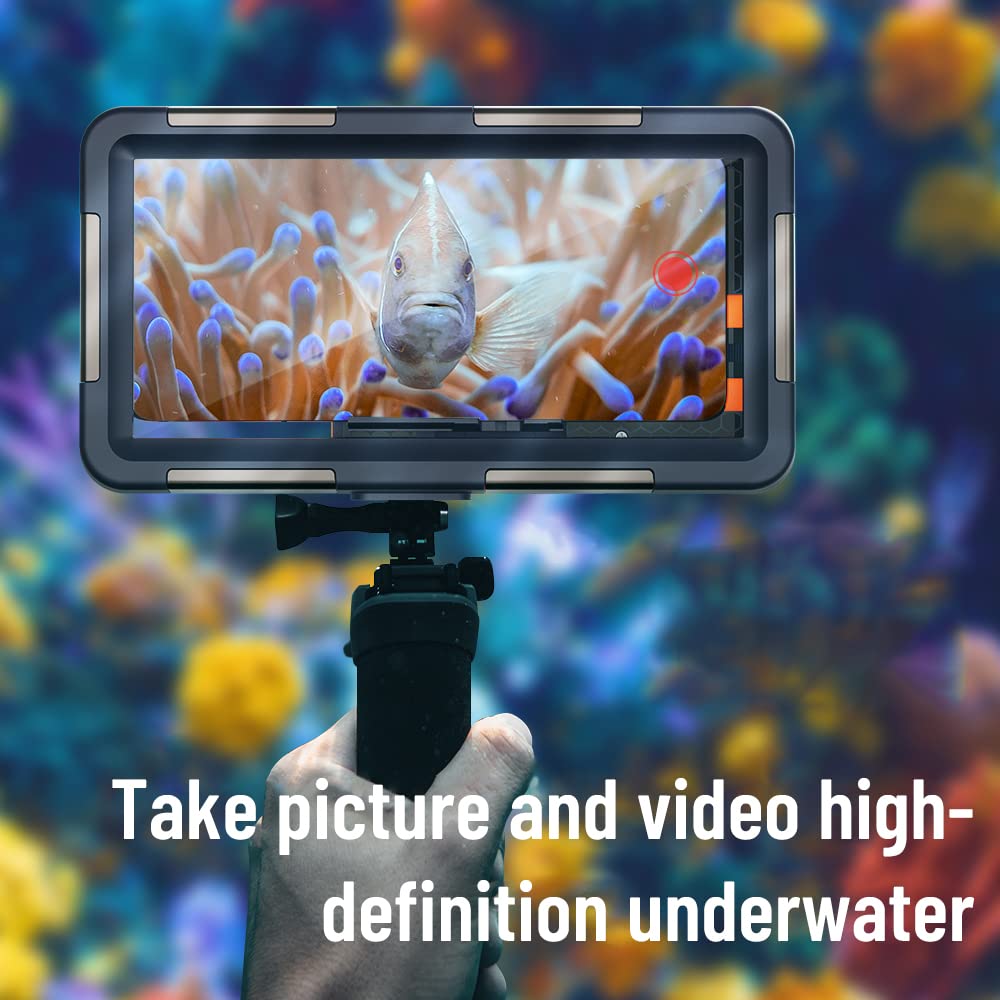 **Waterproof Phone Case for iPhone 16/15/14/13/12/11 Pro Max Mini XR/X/XS & Samsung Galaxy S24/S23/S22/S21/S20/S10 Ultra Plus – Diving & Underwater Protection (Black) – Perfect for Swimming, Snorkeling, and Beach Adventures**