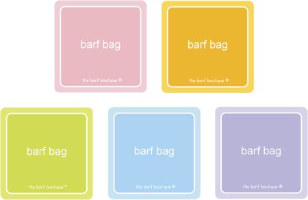 Rainbow Barf Bags - 5 Pack Disposable Vomit Bags for Travel, Motion Sickness, Pregnancy & Kids - Leak Proof & Odor Control - Airplane, Car & Boat Use