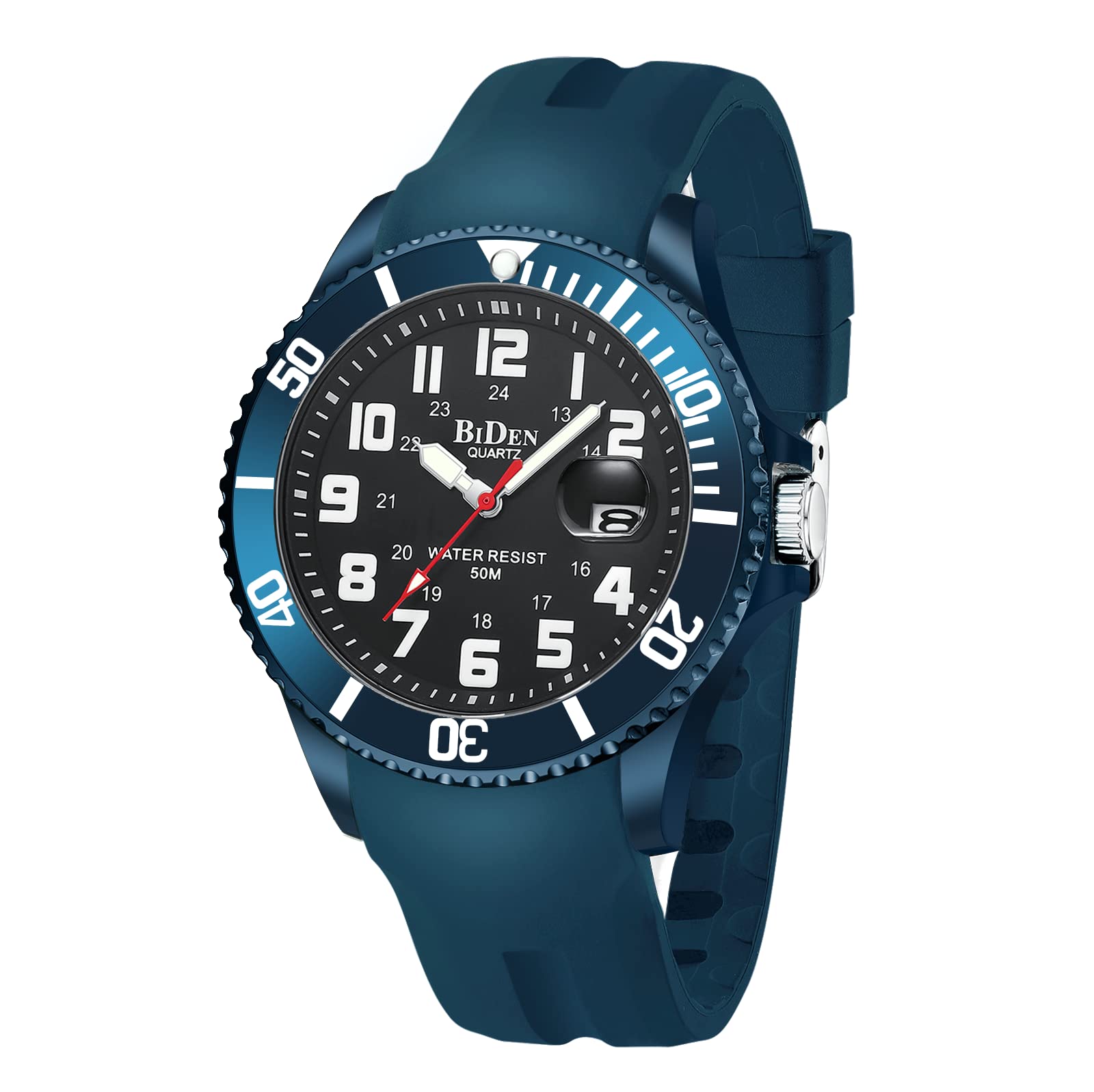 **Military Watches for Men - Tactical Analog Quartz Waterproof Wristwatch with Date Display, Nylon Strap - Ideal for Outdoor, Sports & Field Activities**