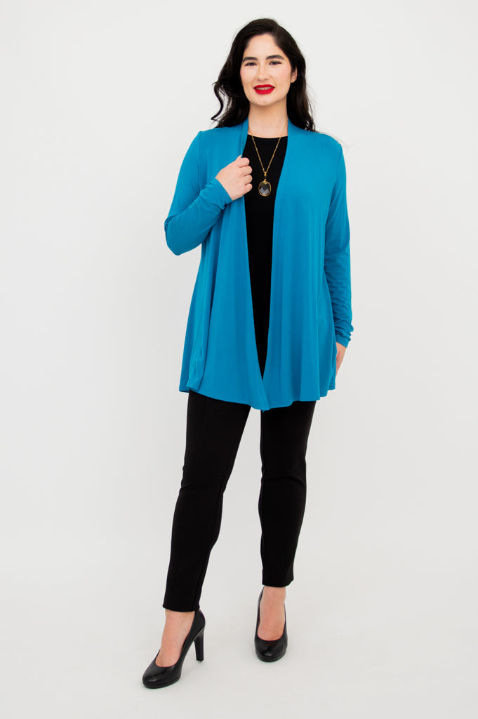 Chopra Jacket for Men & Women - Lightweight Bamboo Fabric with Wave Design - Perfect for Yoga, Travel & Outdoor Activities