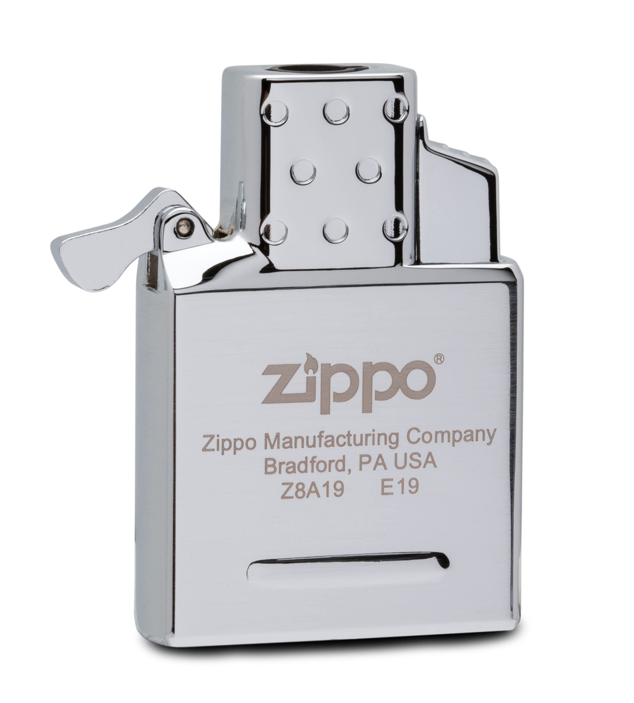 Zippo 65826 Butane Lighter Insert - Single Torch Flame, Chrome Finish for Cigars, Candles & Outdoor Use