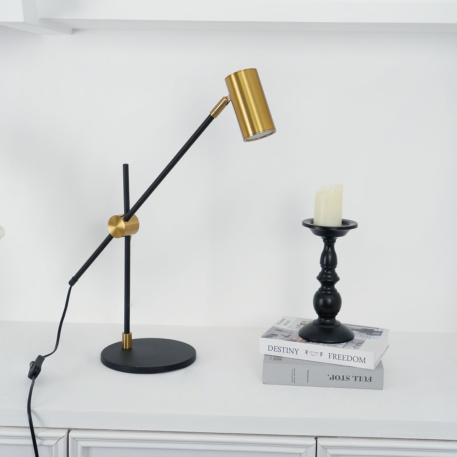 Modern LED Table Lamp - Adjustable Brightness & USB Charging for Bedroom, Office & Study - Perfect for Reading, Working & Relaxing
