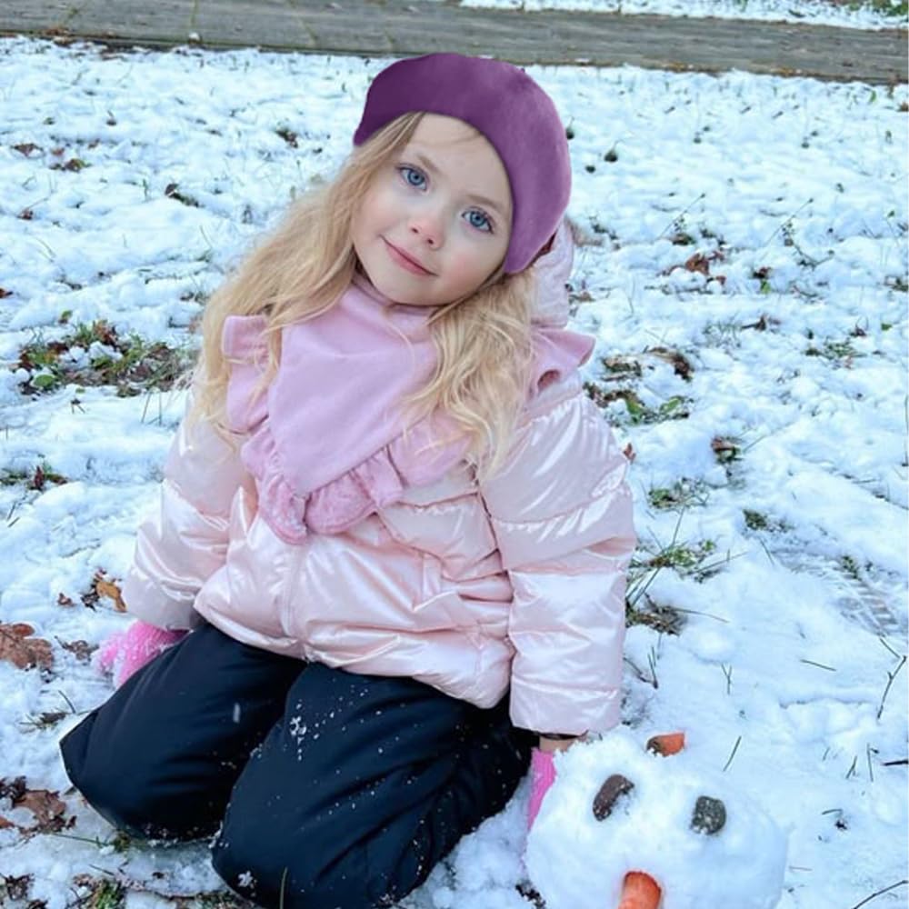 Wheebo Kids Wool French Beret Hat - Solid Color Painter & Artist Hat for Girls & Boys - Perfect for School, Art Class & Fashion Outfits