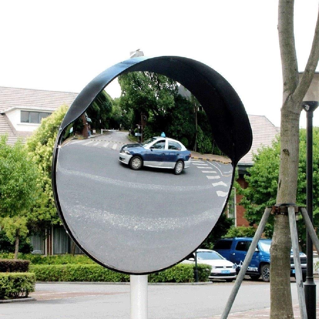 Crossroads Traffic Mirror - Shatter-Proof Wide-Angle Convex Mirror for Outdoor Safety (80CM Diameter) - Ideal for Driveways, Parking Lots & Blind Spot Visibility