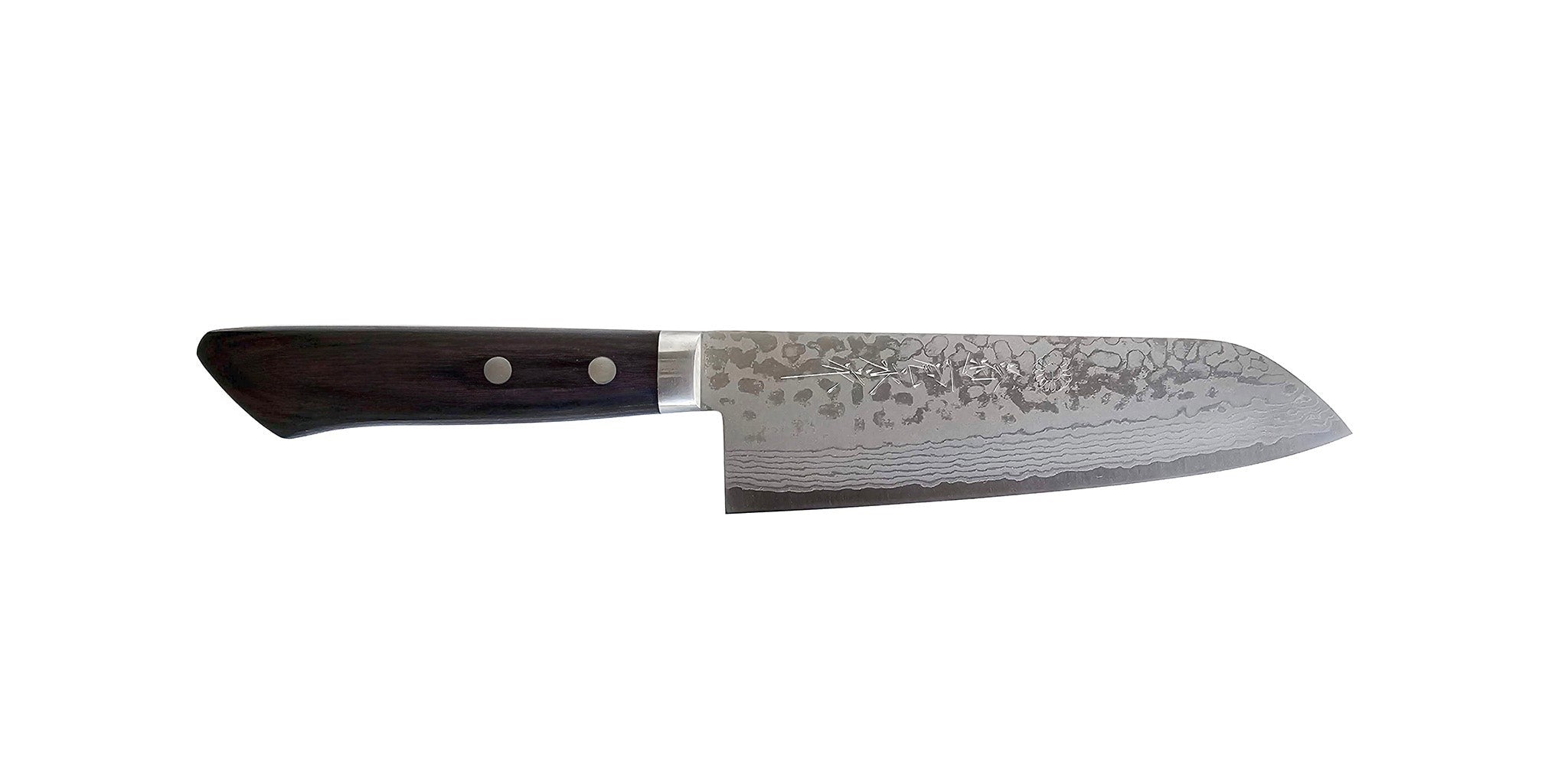 Premium Kikuichi SUMI Santoku Knife 7-Inch - Japanese High Carbon Steel Kitchen Knife for Slicing, Dicing & Chopping - Perfect for Home Chefs & Professional Cooking