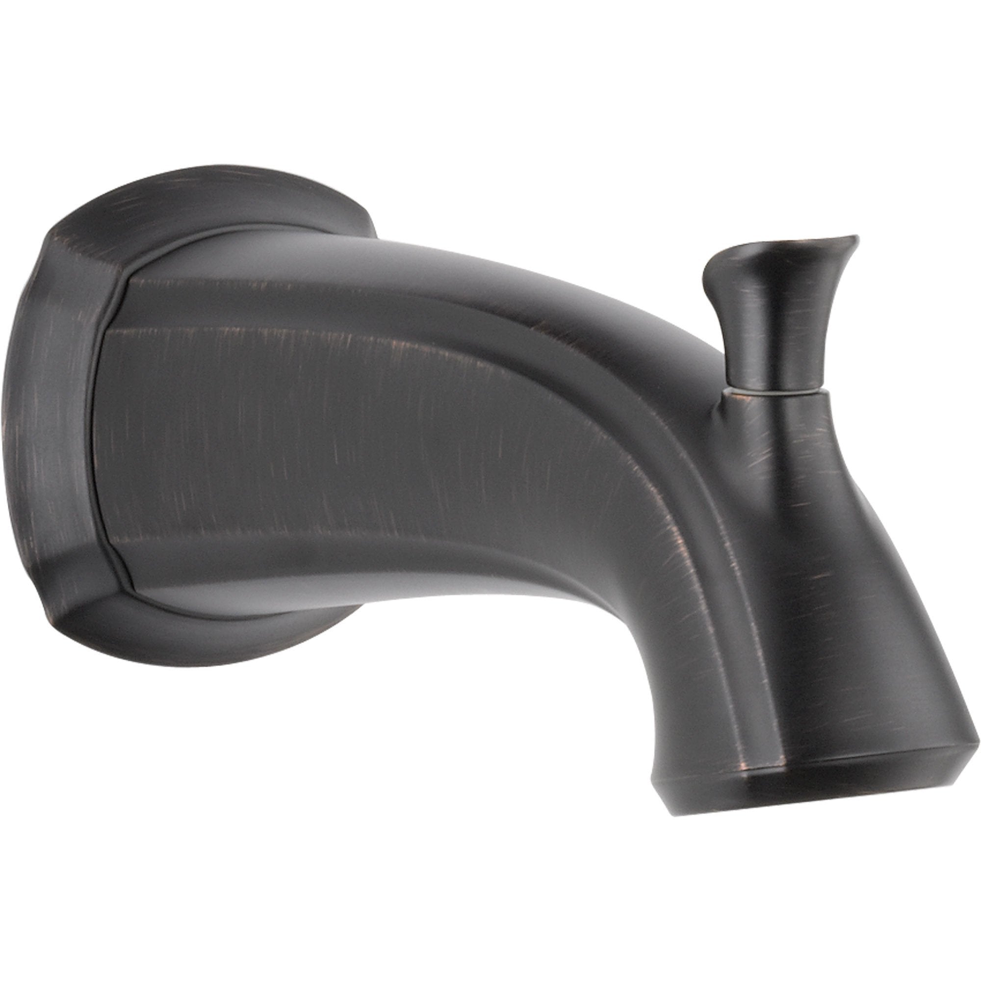 Delta Addison 7-1/2 Inch Pull-Up Diverter Tub Spout in Venetian Bronze - Bathroom Faucet for Shower & Bathtub Conversion (Model 587570)