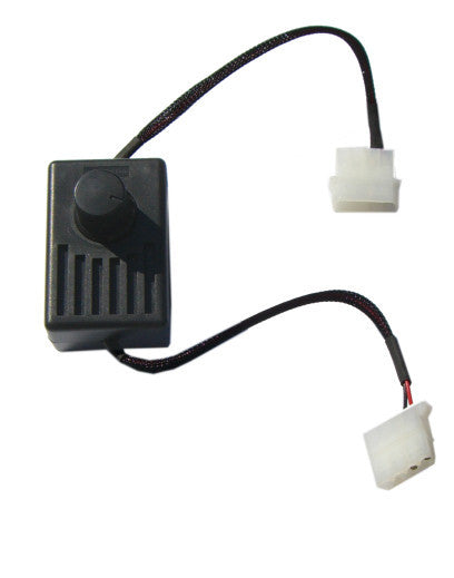 Coolerguys 12V DC Variable Speed Controller with Molex Connector - Manual Adjustable Fan Speed Regulator for PC Cooling, Case Fans & Electronics | Perfect for Computer Builds, Server Rooms & DIY Projects