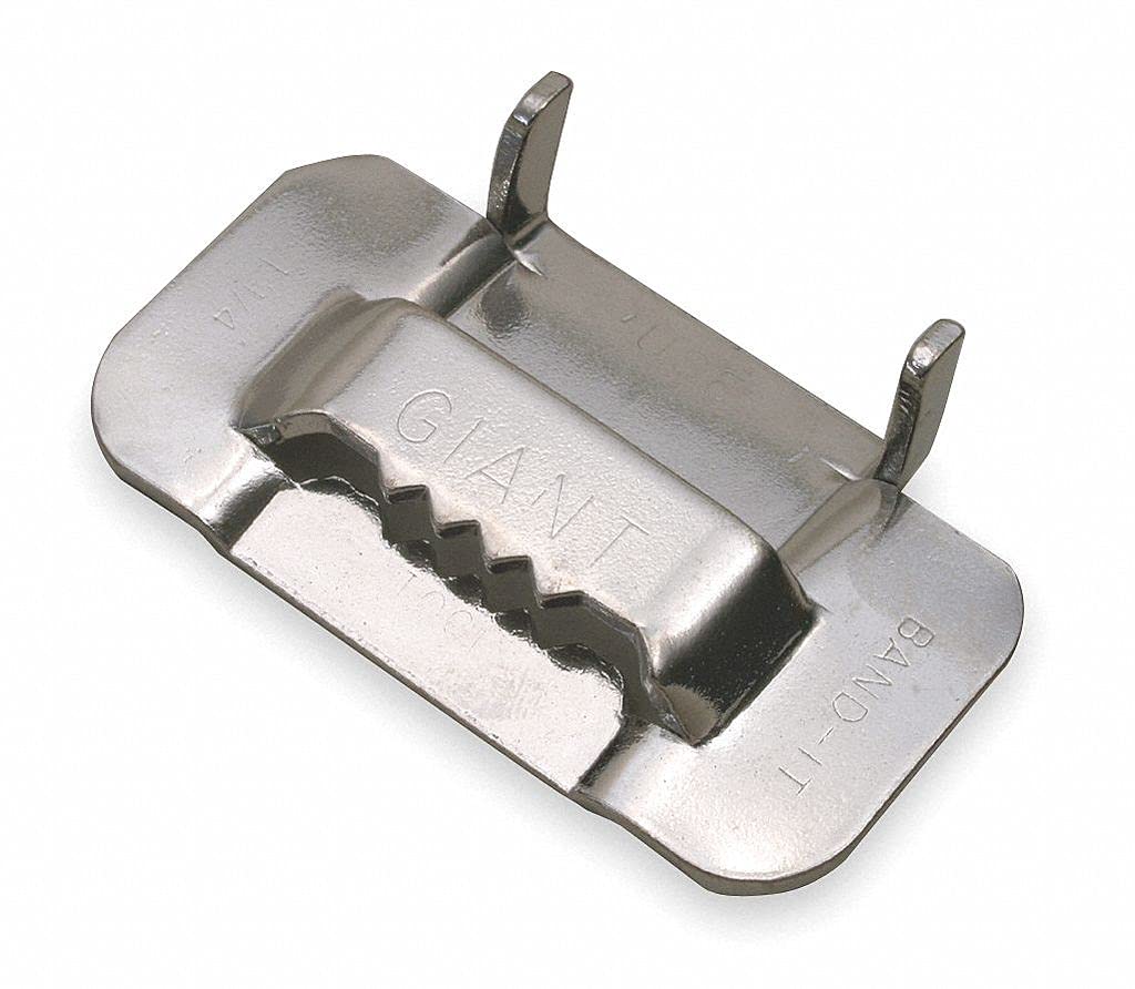 Band-It GRG440 3/4 Inch Band Clamp Buckles - 25 Pack for Secure Strapping & Bundling - Perfect for DIY Projects, Packaging, and Industrial Use