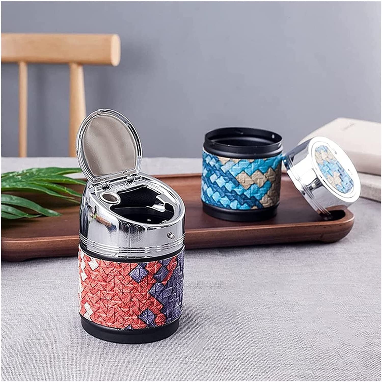Portable Car Ashtray - Detachable Stainless Steel Smokeless Ashtray for Car, Home, Office & Travel | Indoor & Outdoor Use | Perfect for Road Trips, Camping & Smoking Areas