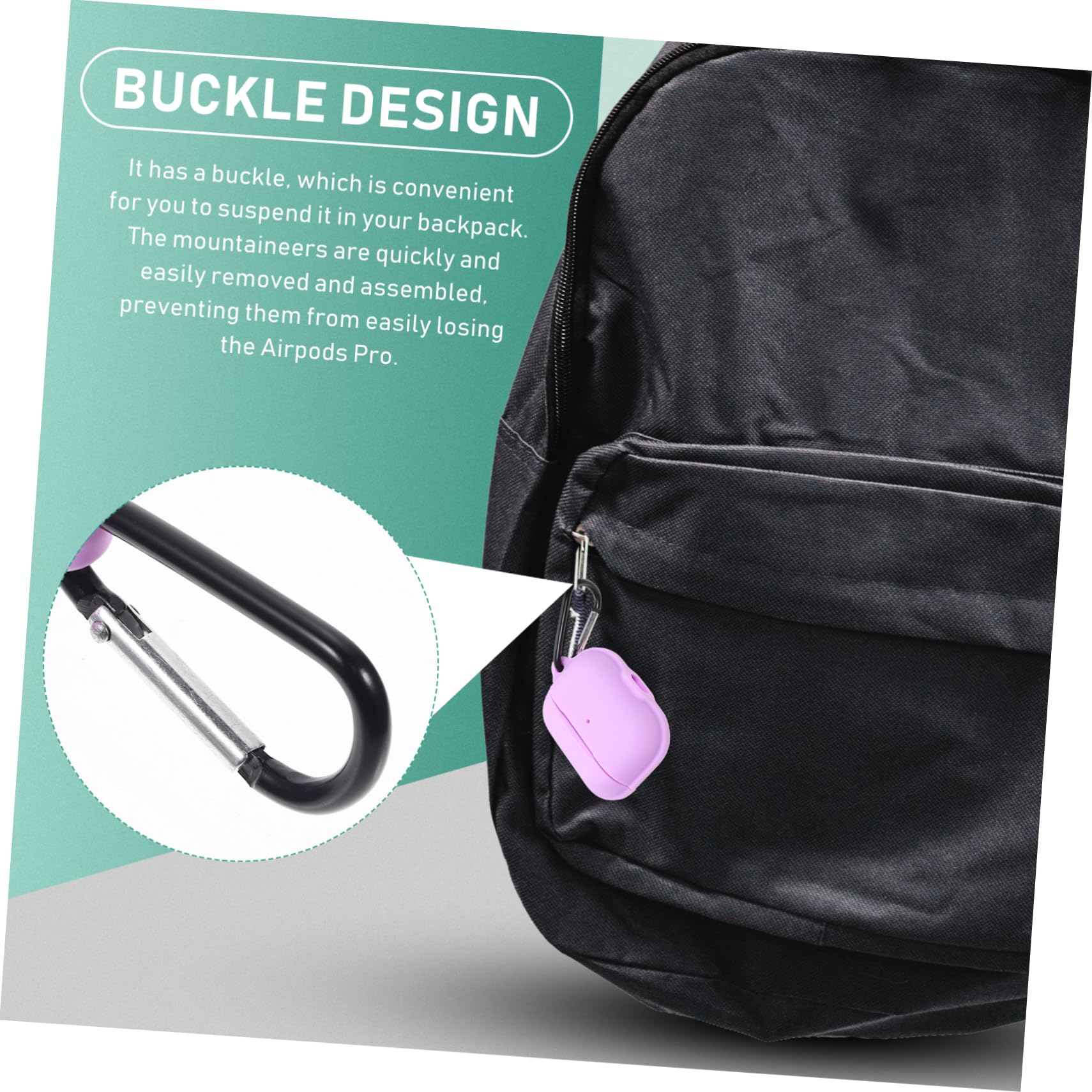 Mikikit 5-Pack Durable Earphone Case Cover with Secure Buckle - Compact & Portable Headphone Pouch for Travel, Gym, Work, and Daily Use - Perfect Gift Idea for Music Lovers