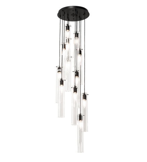 12-Light Modern Pendant Lighting Fixture - Elegant Chandelier for Dining Room, Kitchen Island & Living Room Decor