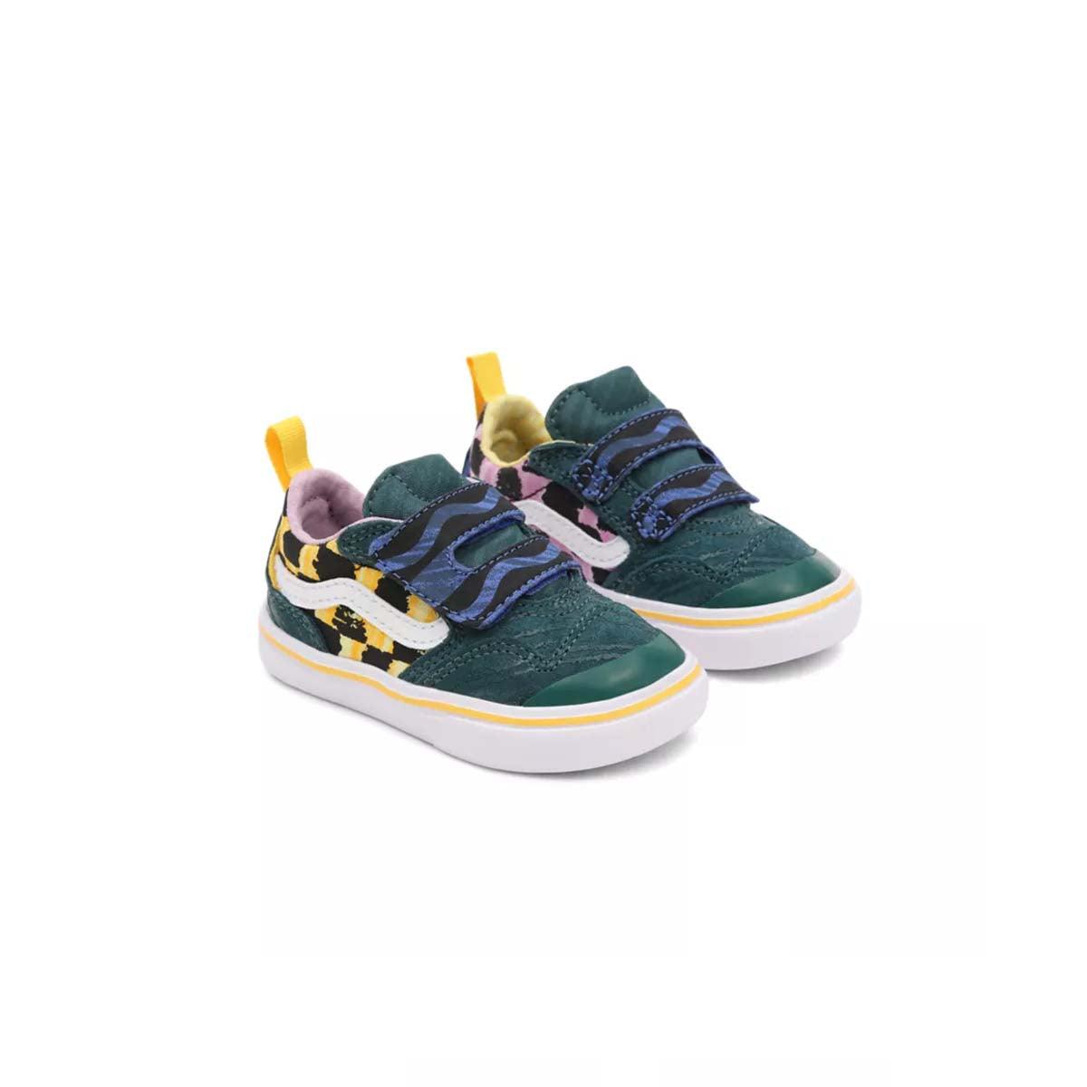 Crayola Toddler Comfycush New Skool Vans Shoes - Comfortable & Stylish Sneakers for Kids - Perfect for School, Playground & Daily Wear