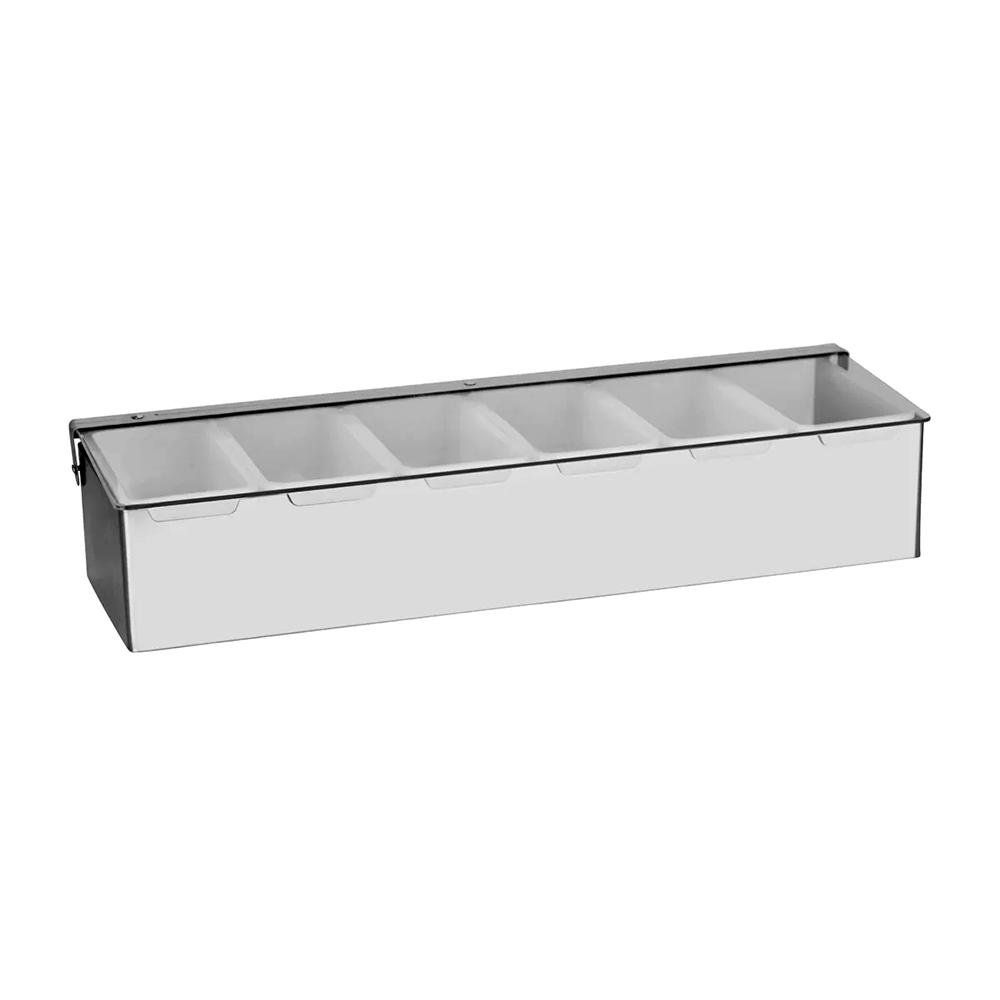 Stainless Steel 5-Compartment Cocktail Caddy - Perfect for Bar, Party, and Home Entertaining