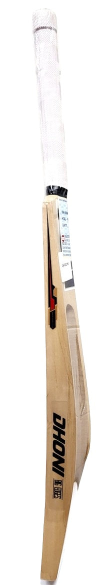 Premium Kashmir Willow Leather Ball Cricket Scoop Bat - SS Dhoni Adult Size with Short Handle & Cover - Perfect for Practice, Matches & Professional Cricket Training