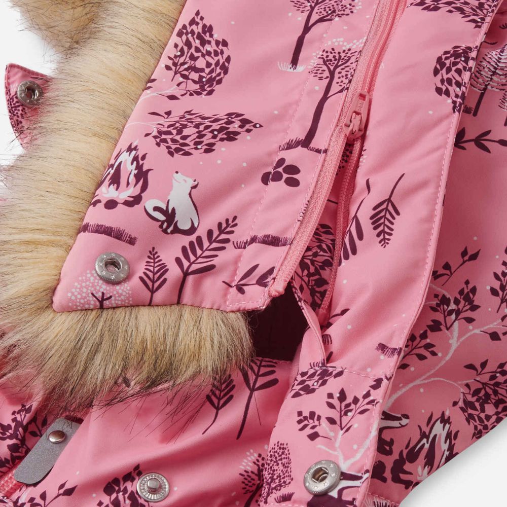 Reima Lappi Baby Snowsuit - Waterproof Winter Jacket & Pants Set for Infants & Toddlers (Sunset Pink) - Perfect for Snow Play, Outdoor Adventures & Cold Weather Protection