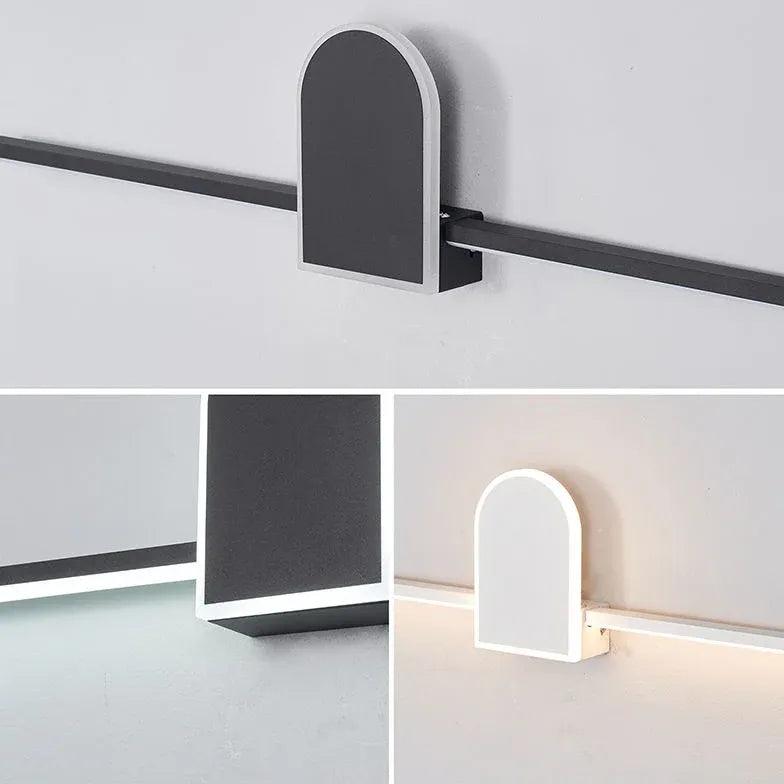 Modern Geometric LED Linear Bathroom Mirror Light - Energy Efficient Vanity Lighting for Makeup & Shaving - Perfect for Contemporary Bathrooms & Dressing Rooms