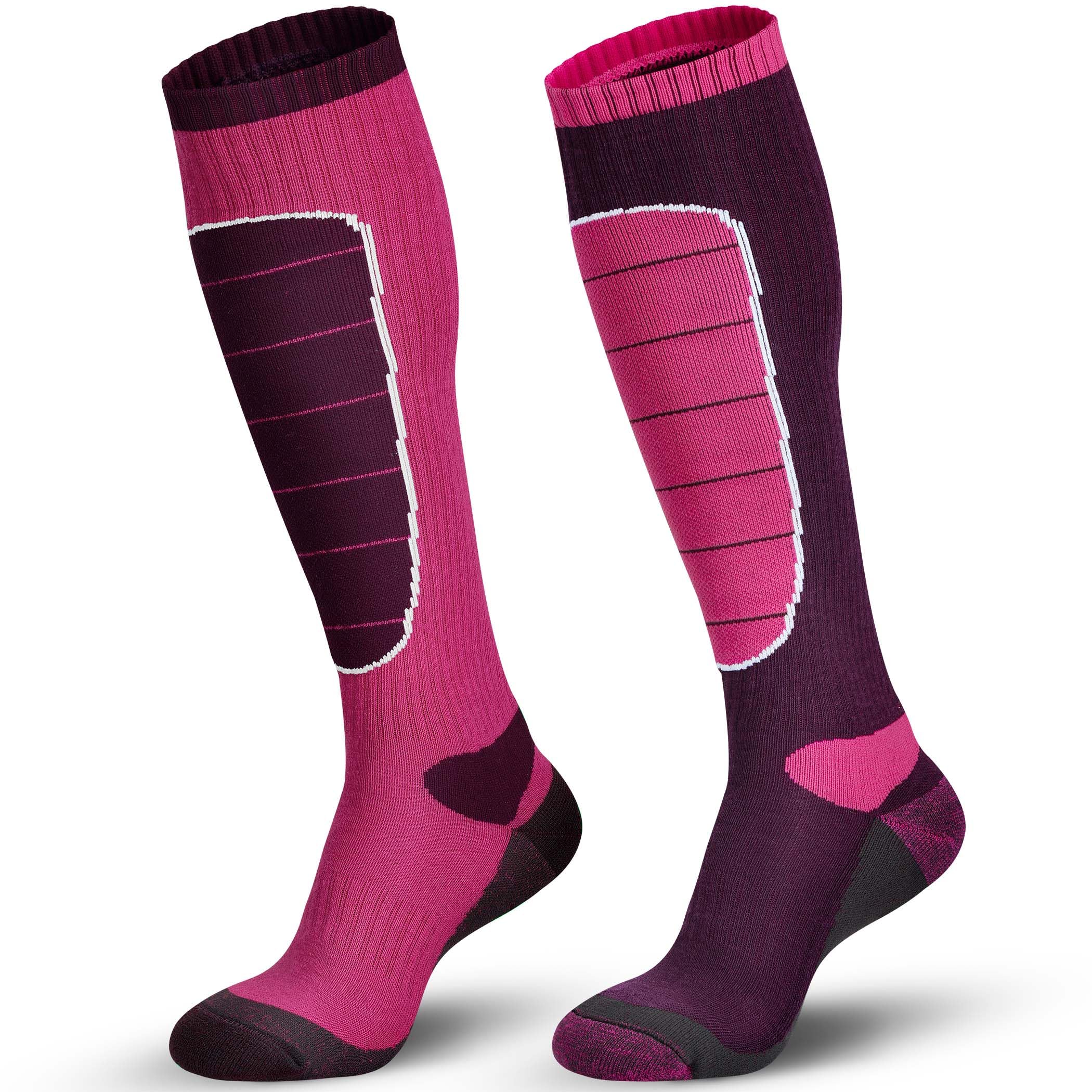Hylaea Merino Wool Ski Socks - Thermal Knee-High Warm Socks for Snowboarding, Skiing & Winter Sports | Cold Weather Hiking & Hunting Socks | Moisture-Wicking & Odor-Resistant for All-Day Comfort