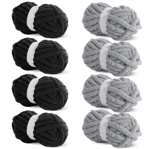 4 Black +4 Medium Grey