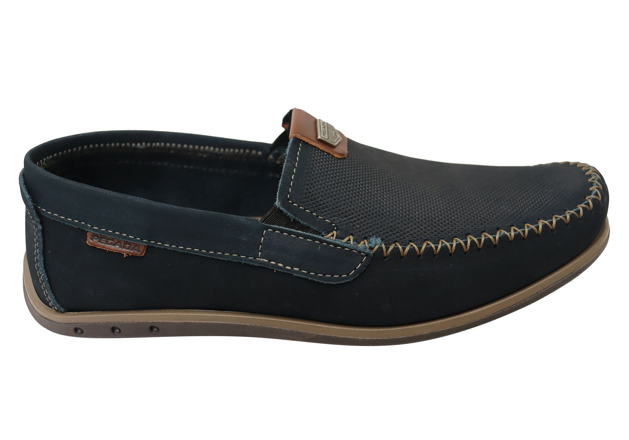 Oscar Men's Genuine Leather Loafers - Comfortable Slip-On Dress Shoes Handcrafted in Brazil - Perfect for Business Casual & Office Wear