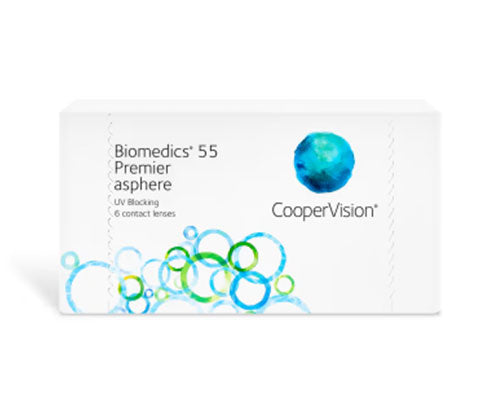 Aqualite 55 Pro Aspheric Contact Lenses 6-Pack | Monthly Disposable for Dry Eyes & UV Protection | Perfect for Daily Wear, Sports & Outdoor Activities