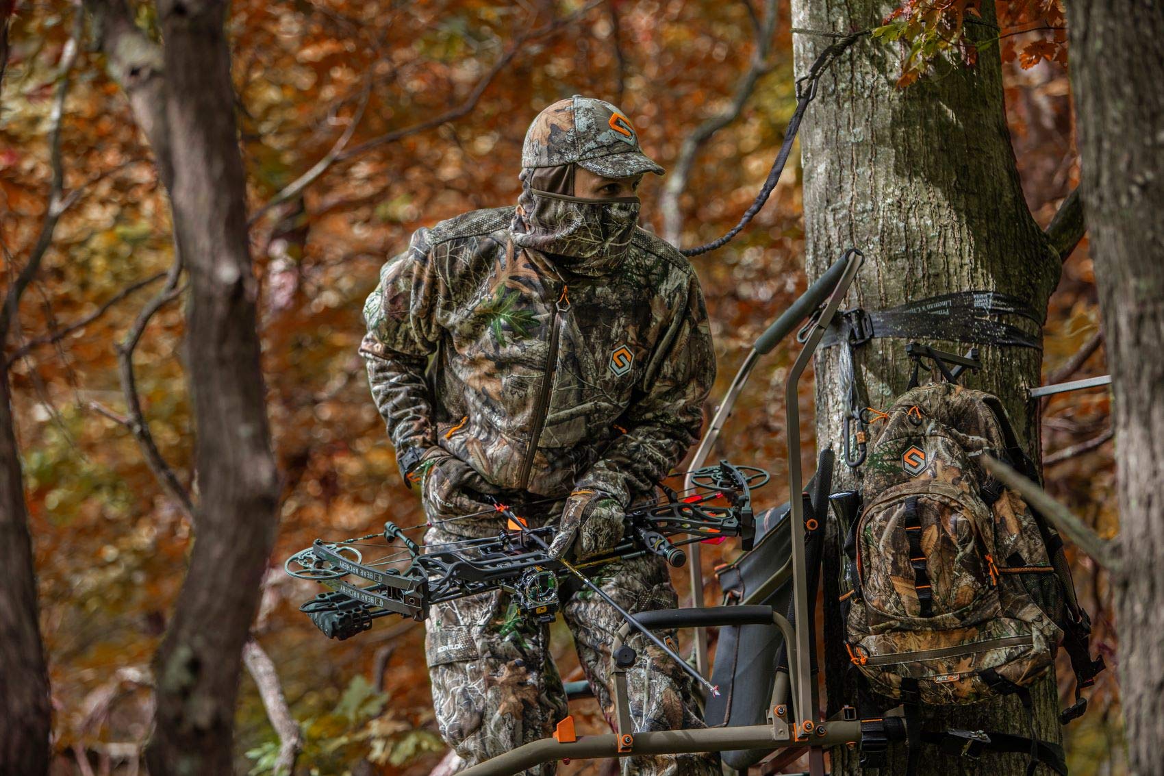 ScentLok Forefront Midweight Water Repellent Camo Hunting Jacket for Men - Durable & Odor Control Hunting Gear for Outdoor Adventures in Cold Weather