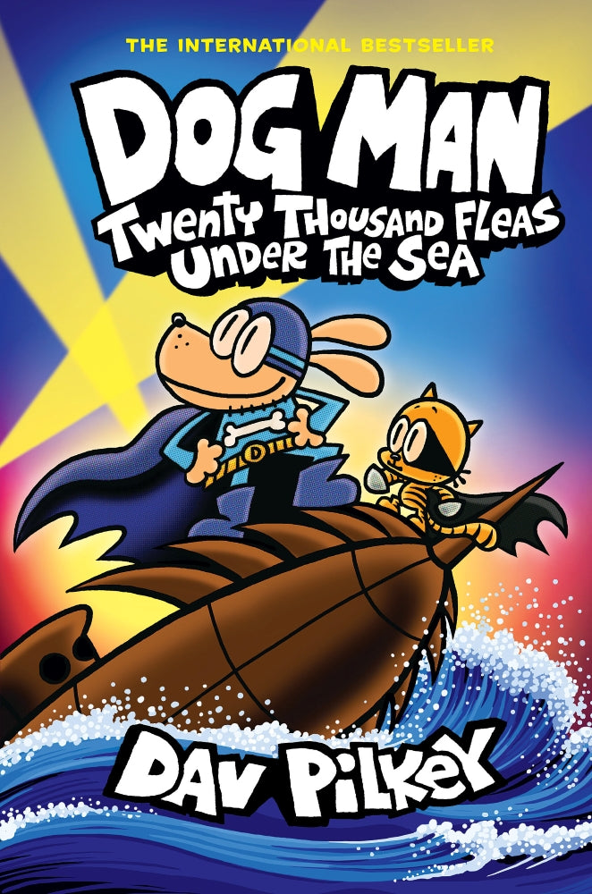 Dog Man: Twenty Thousand Fleas Under the Sea - Graphic Novel for Kids Ages 7-10 | Grade Level 2-4 | Fun Reading for School & Home