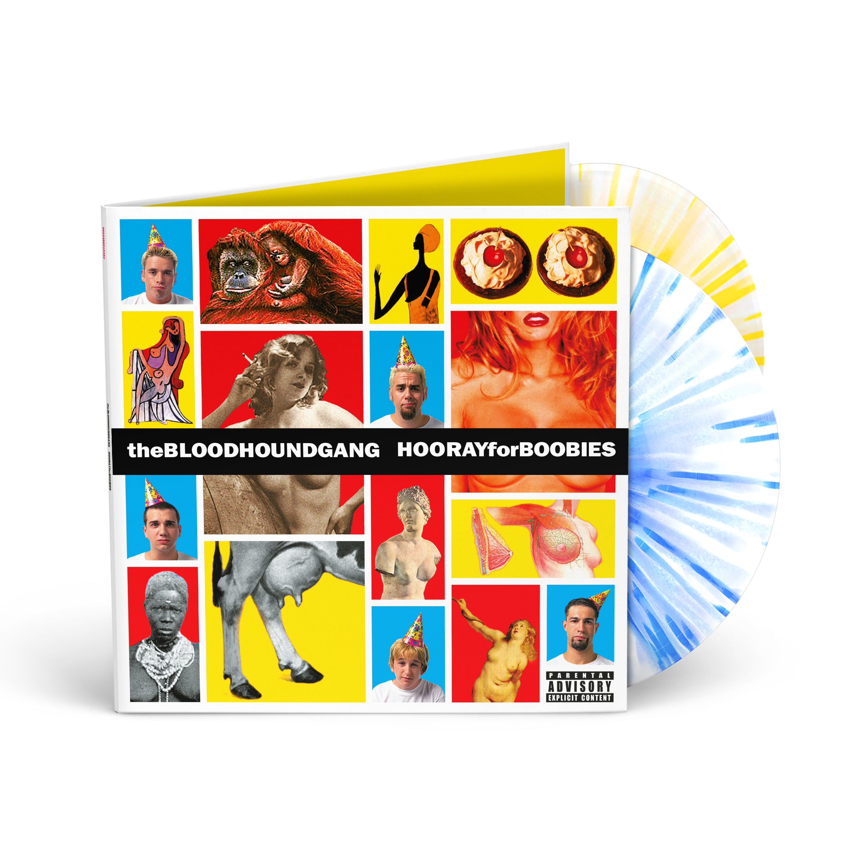 Hooray For Boobies Limited Edition Splatter 2LP Vinyl Record - Bloodhound Gang Collector's Item for Music Enthusiasts & Home Decor