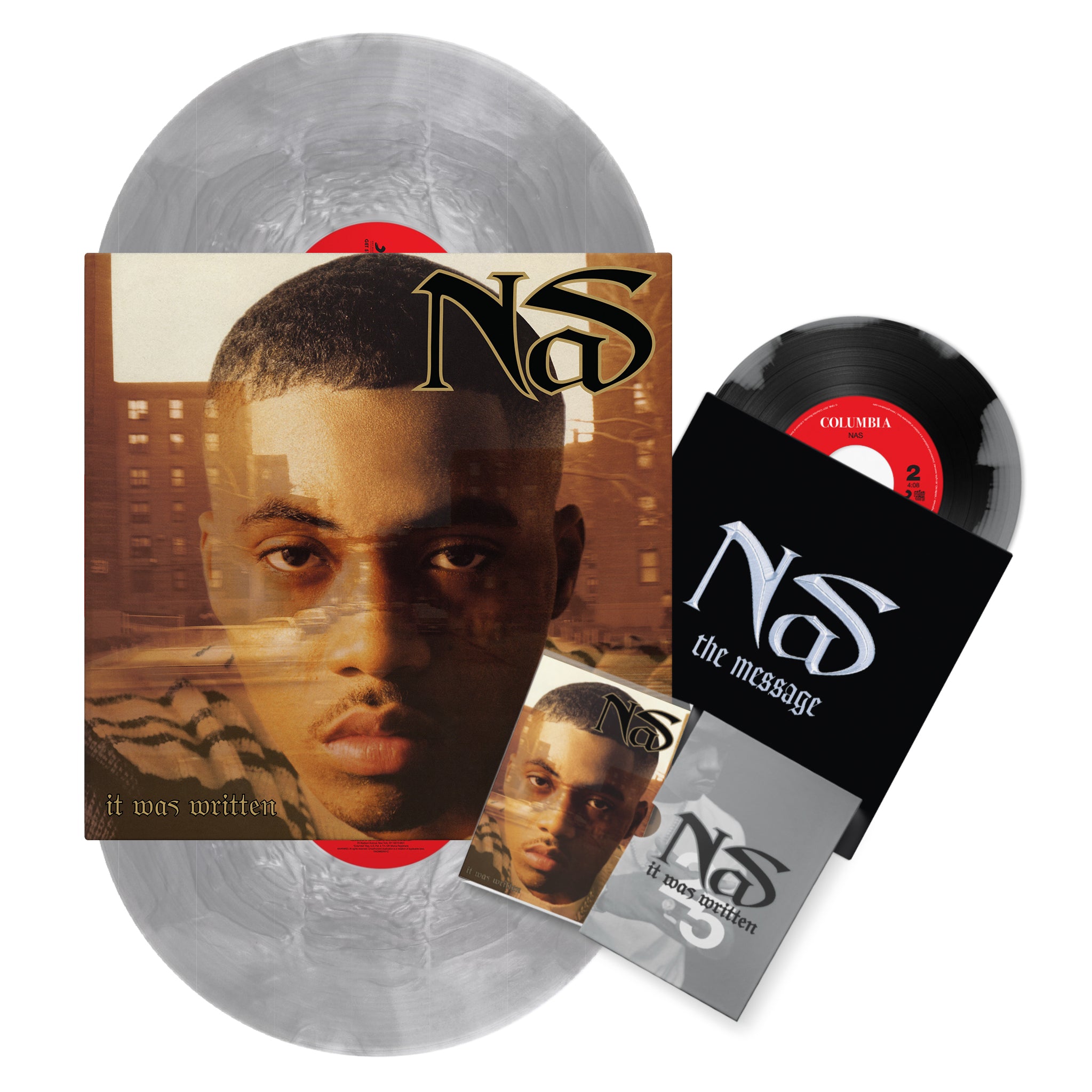 Nas - It Was Written 25th Anniversary Limited Edition Vinyl Bundle (Colored 2xLP + 7