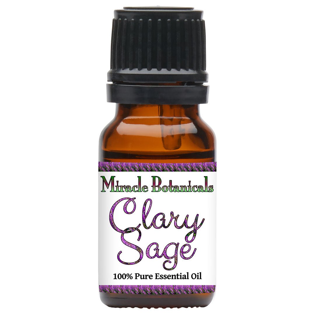 Pure Bulgarian Clary Sage Essential Oil (Salvia Sclarea) for Aromatherapy, Stress Relief & Natural Skincare