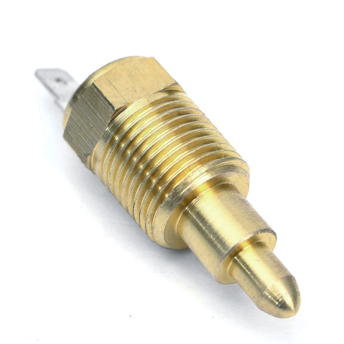 3/8 Inch NPT Grounding Electric Fan Thermostat Temperature Switch with 1/2 Inch Sleeve - Perfect for Automotive Cooling Systems, HVAC, and Industrial Equipment Temperature Control