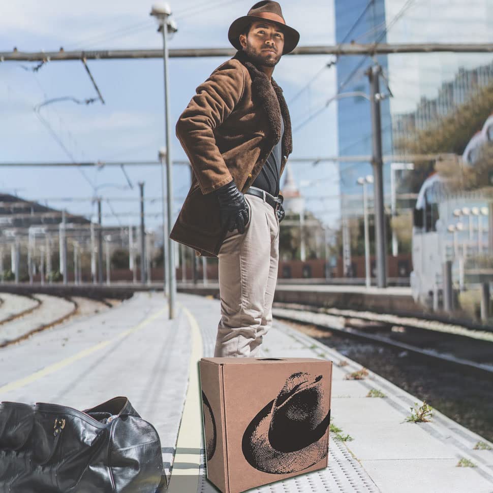 Ecua-Andino Premium Hat Box for Travel & Storage - Lightweight Protective Hat Case - Perfect Gift Box for Men & Women - Ideal for Vacation, Hiking, and Outdoor Adventures