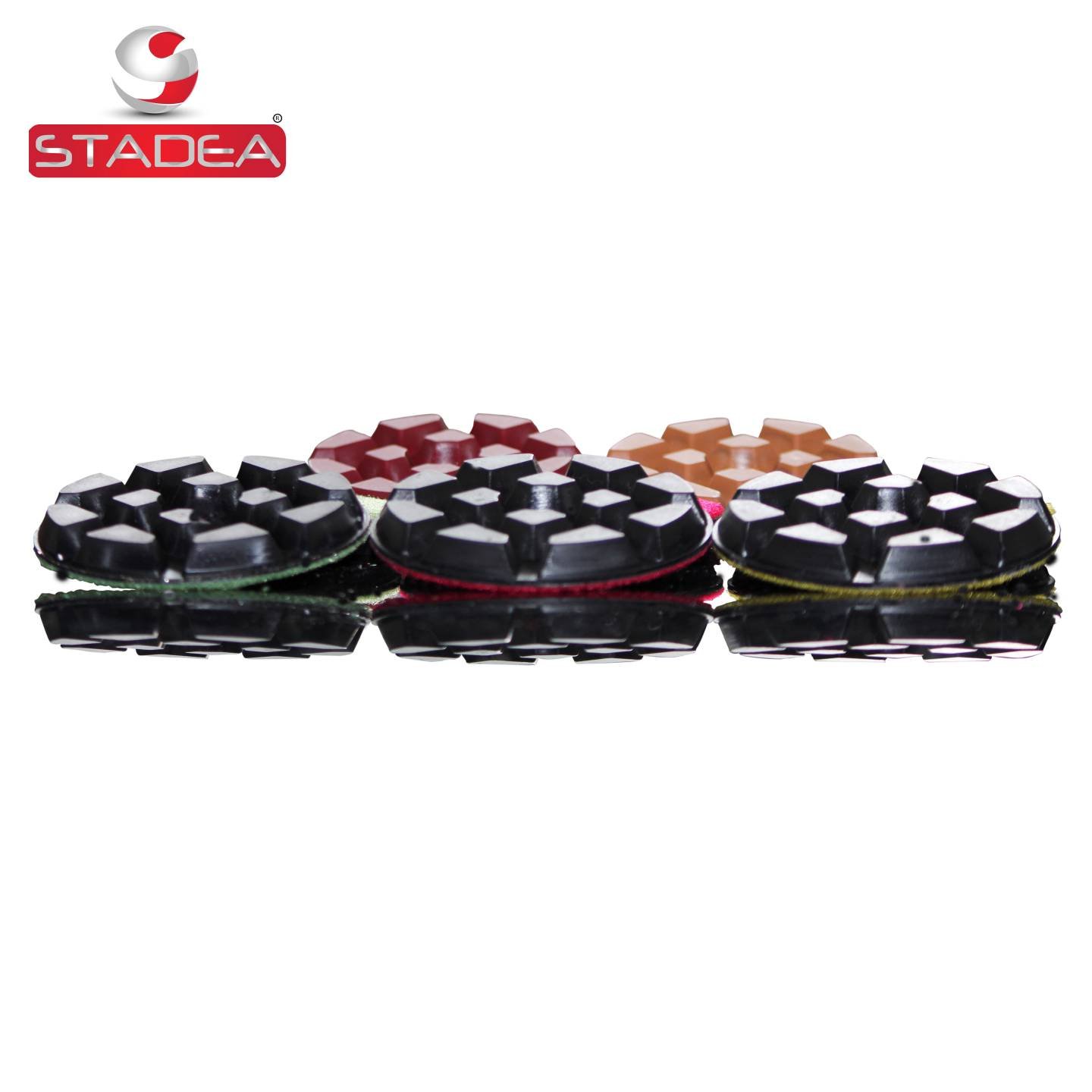 Stadea 7-Piece Diamond Floor Polishing Pads Set for Concrete, Marble & Stone Floors – Perfect for Professional & DIY Floor Restoration & Polishing Projects