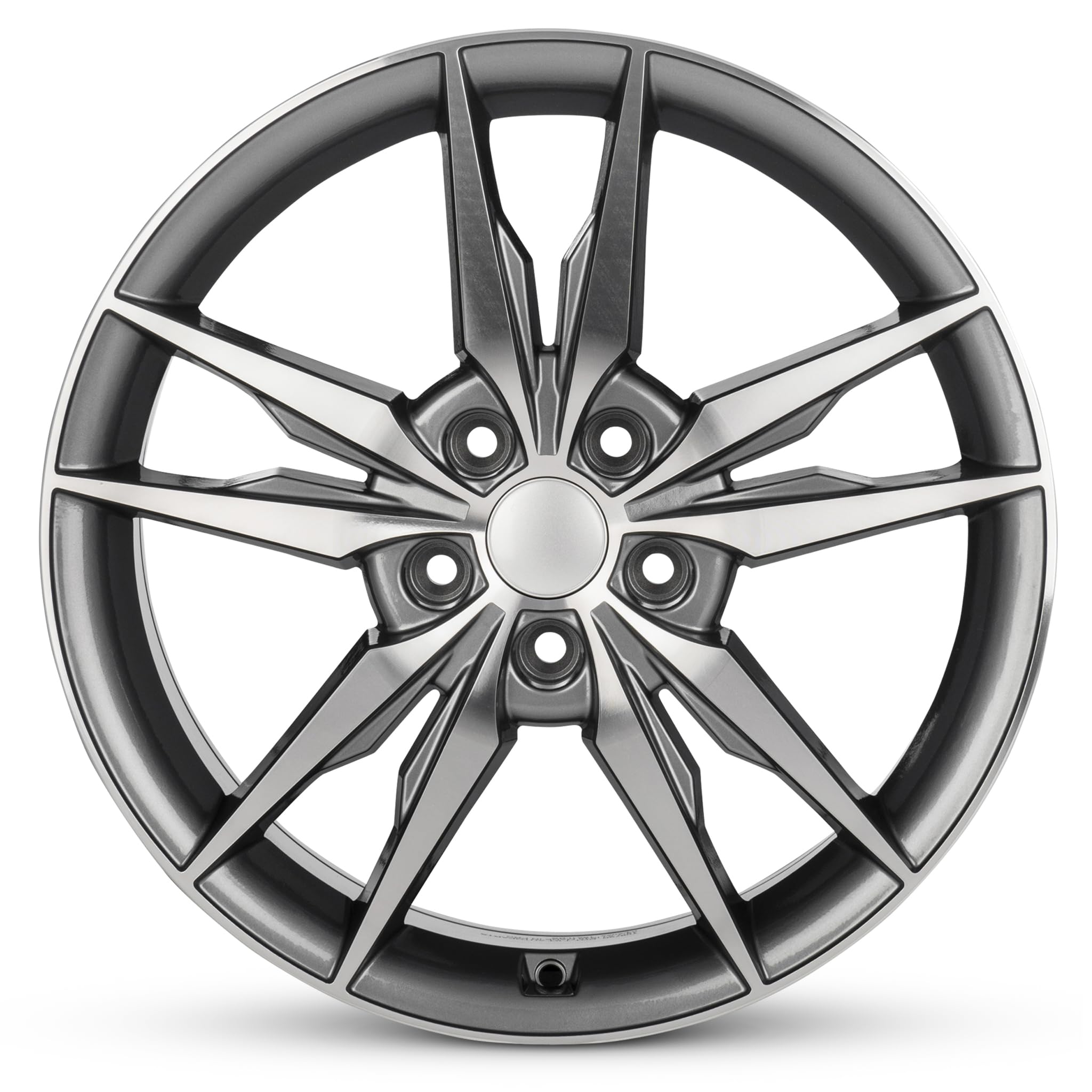 2006-2011 Mercury Milan 18 Inch Machined Face Gun Metal Alloy Wheel - Direct OEM Replacement - Durable Road-Ready Rim for Sedans & Commuter Cars