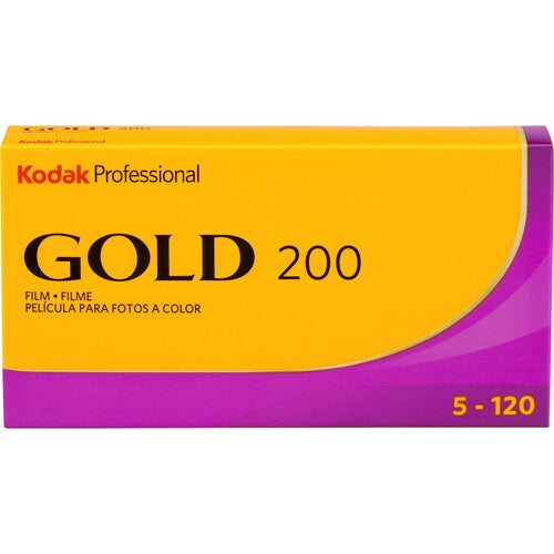 Kodak Gold 200 Color Negative Film 120 Roll - Professional ISO 200 Film for Medium Format Cameras | Perfect for Landscape, Portrait & Street Photography