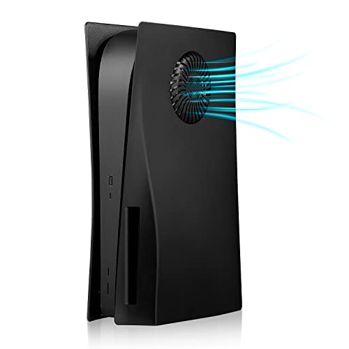 PEPPER JOBS 2022 PS5 Console Cover - ABS Anti-Scratch Ventilation Shell with Heat Dissipation for PS5 Disc Edition | Replacement Case & Skin for Enhanced Gaming Performance | Perfect for Long Gaming Sessions & Console Protection