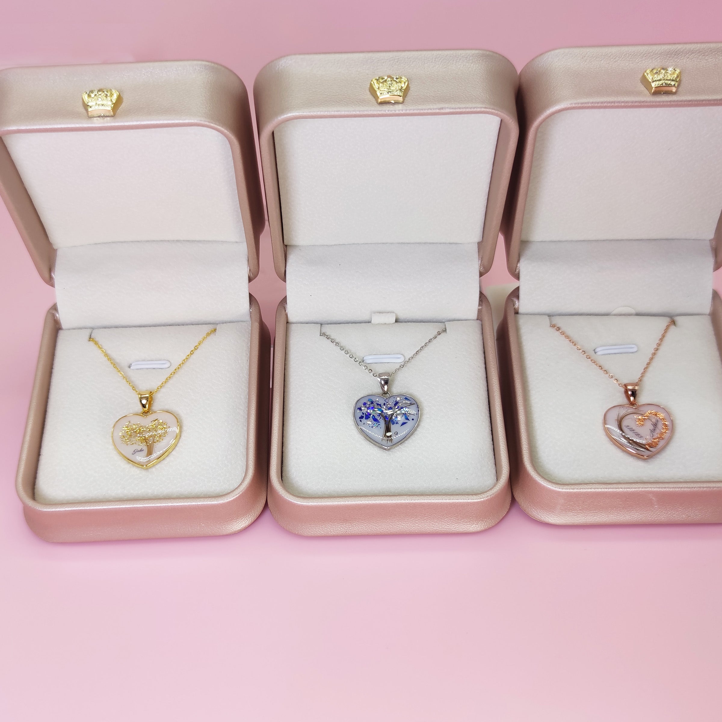 LifeTree: Heart Shaped Breastmilk & Baby Hair Gold Necklace - Keepsake Jewelry for Moms, Personalized Memorial Gift for New Mothers - Perfect for Baby Showers, Christenings & Cherished Memories