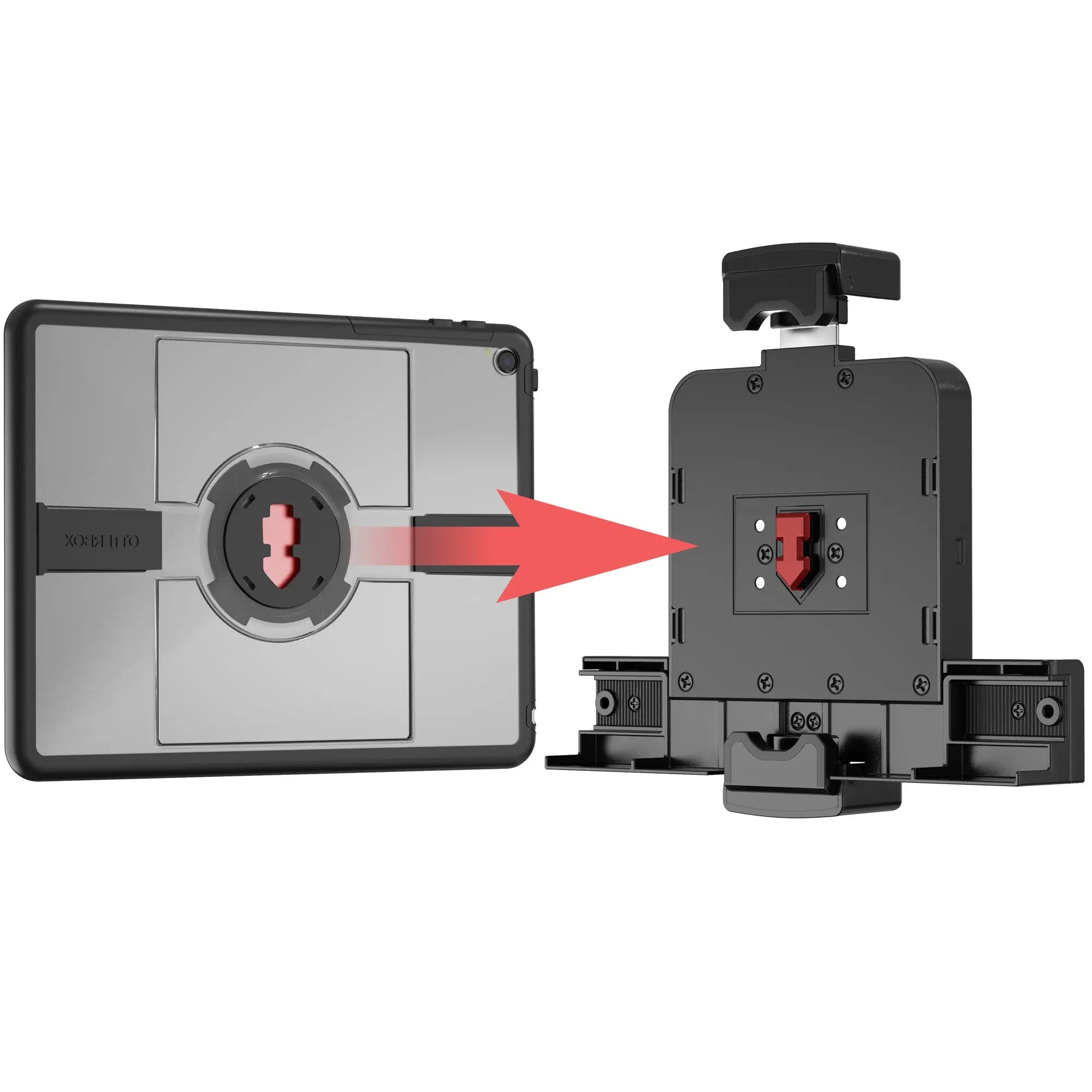 Premium Heavy Duty Floor Stand with Security Holder for OtterBox uniVERSE Series Cases - Secure Display for Retail Stores, Trade Shows & Exhibitions