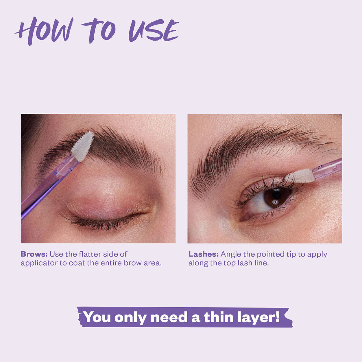 GrowPotion Fluffy Lash & Brow Growth Serum - Natural Eyelash Enhancer for Longer, Thicker Lashes & Brows | Perfect for Nighttime Routine & Special Occasions