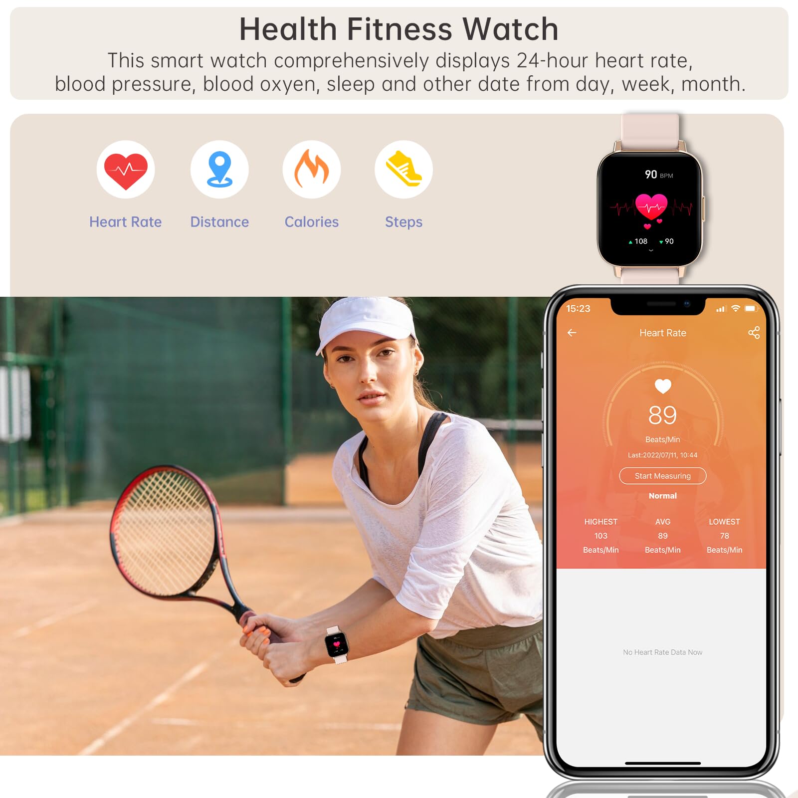 Smart Watch for Women - 1.85